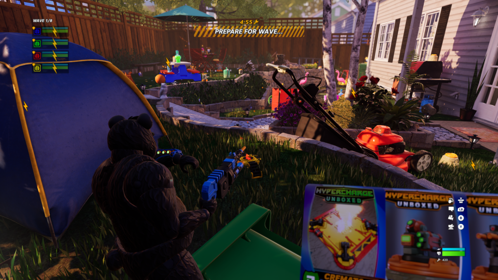 Back garden map in Hypercharge Unboxed
