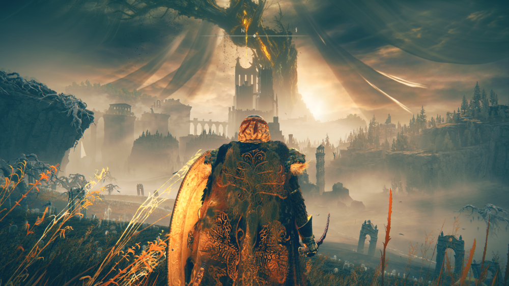 Gameplay Screenshot showing the Scadutree in Shadow of the Erdtree