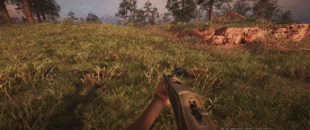 Gameplay screenshot showing rifle
