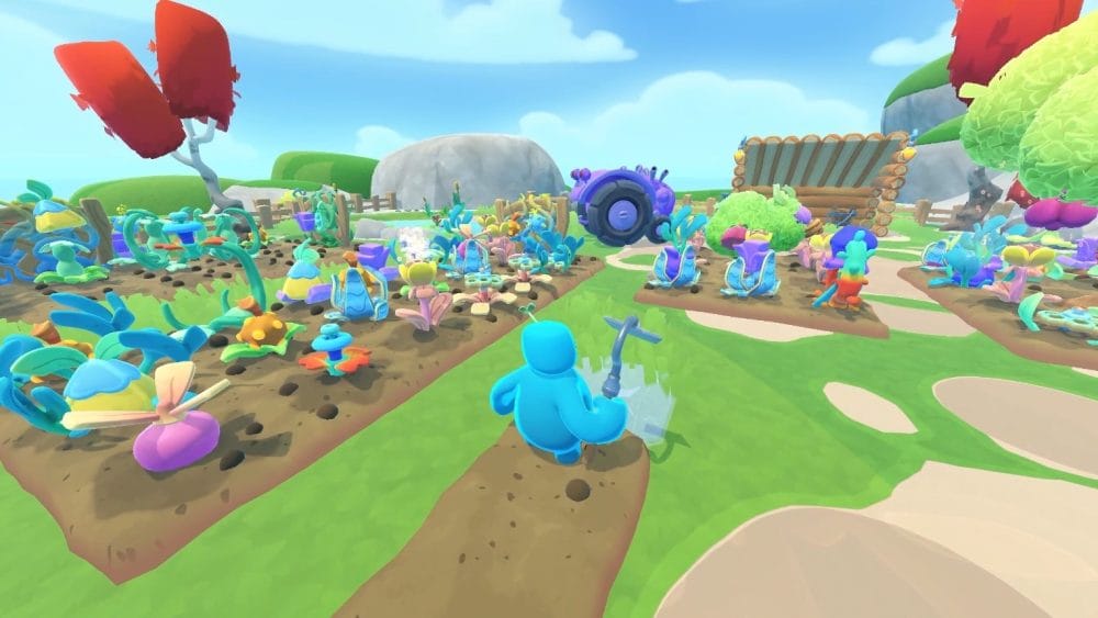 Developer screenshot showing a farm in the game Southfield delayed this week. 