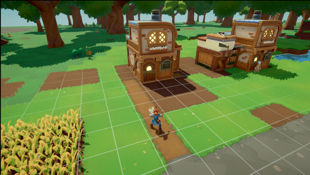 Overthrown gameplay showing character smashing a pile of rocks