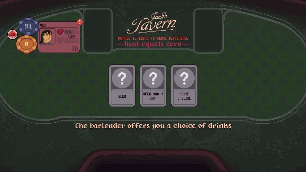 Card removal at the bar in Dungeons & Degenerate Gamblers