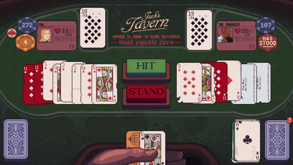 Gamplay of Dungeons & Degenerate Gamblers