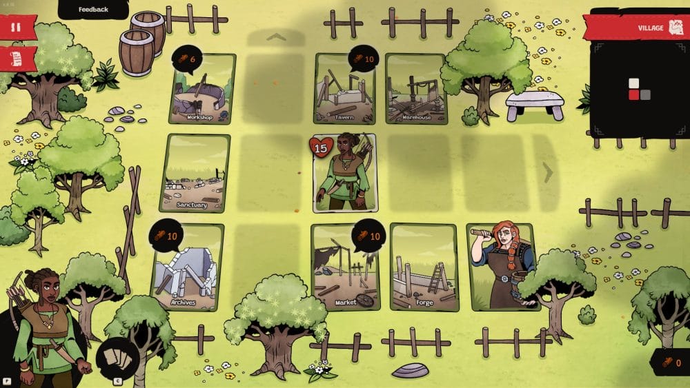 The village in Pyrene