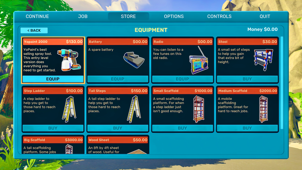 Spray Paint Simulator Manage consumables and upgrade equipment - Gamer Social Club