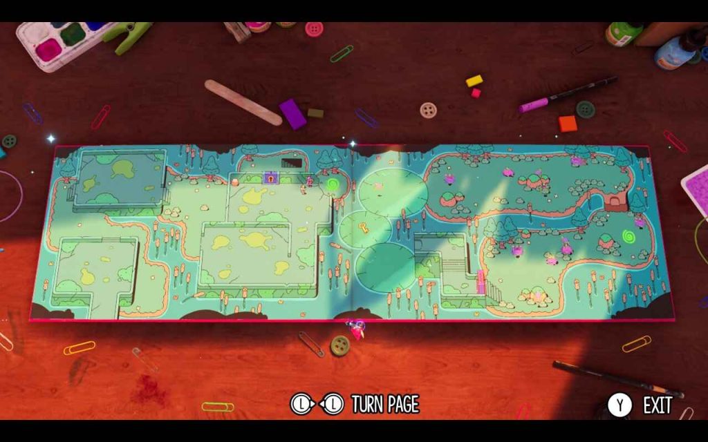 Storybook Map in The Plucky Squire
