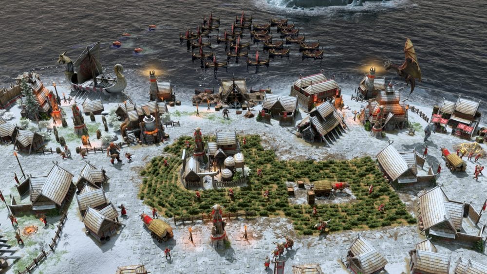 Screenshot of Age of Mythology Retold gameplay