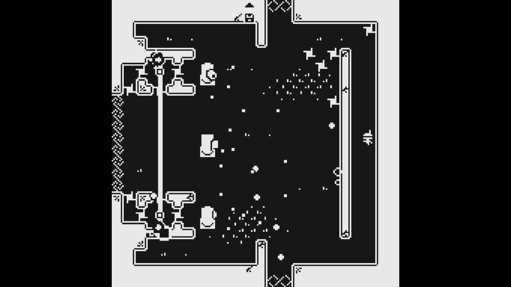 Rogue Sentry Gameplay - Showing off the monochromatic art style.