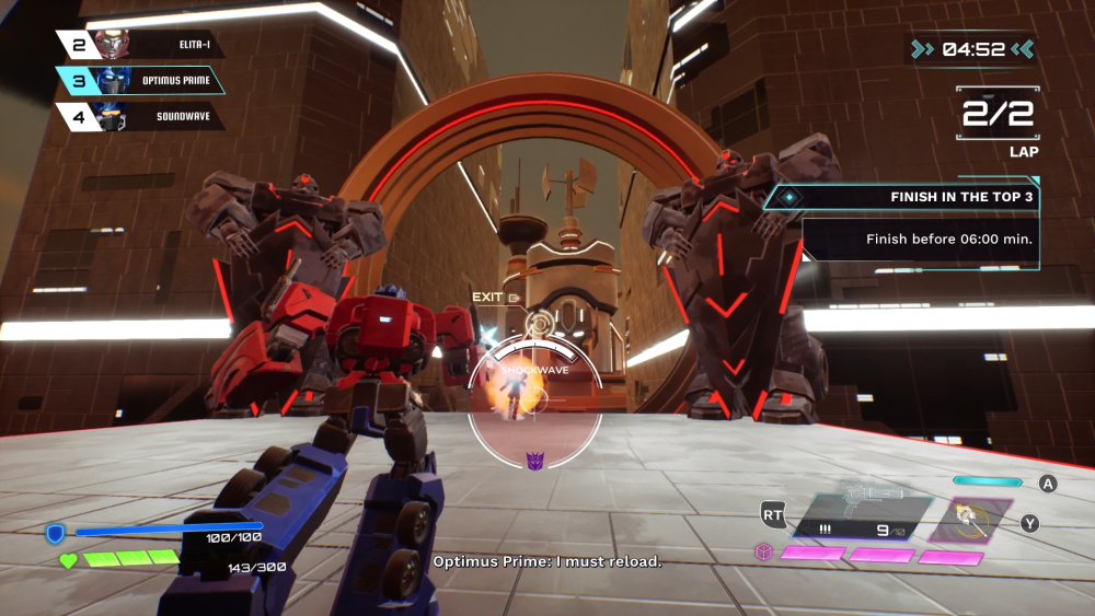 Combat in Transformers: Galactic Trials