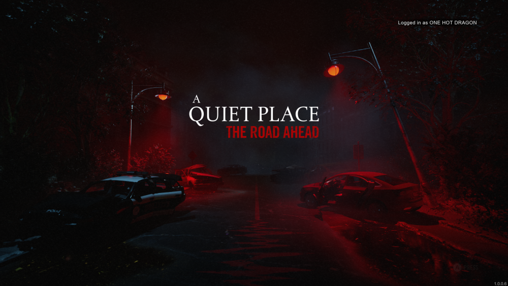A Quiet Place The Road Ahead Title Screen