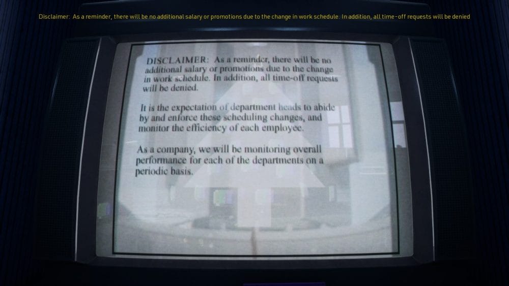 A computer screen showing a text memo from the Leviathan corporation.