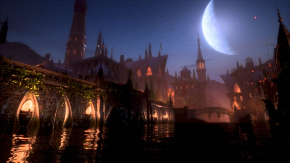 Scenery from the city of Treviso in Dragon Age: The Veilguard.