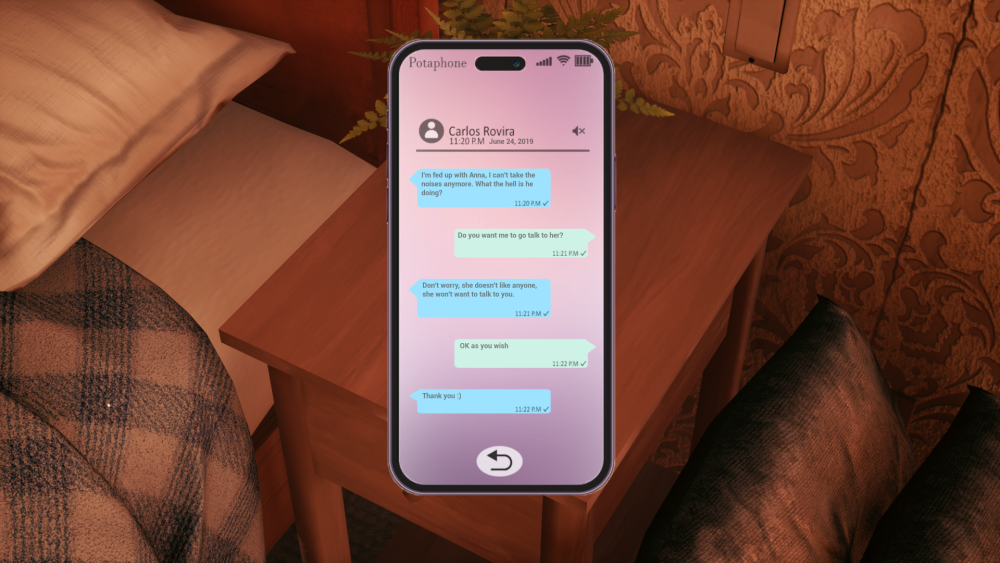 Image of a phone showing a text conversation.