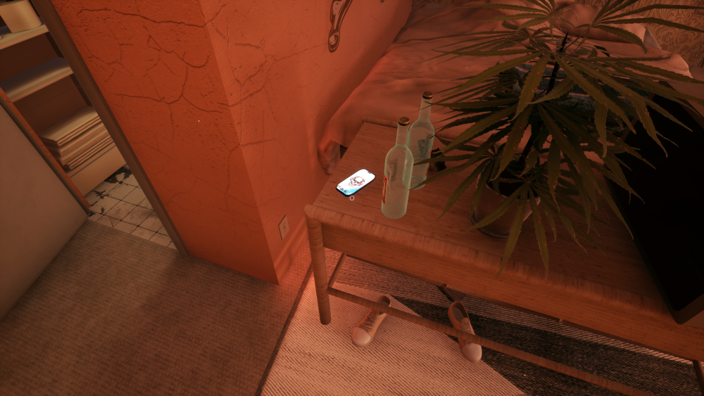 Image of a cellphone sitting on a table.