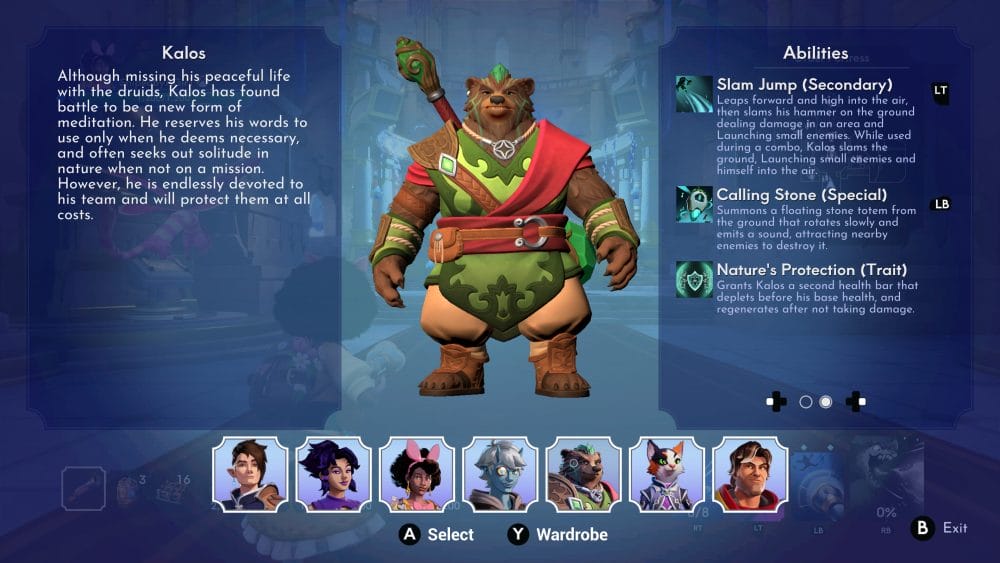 The character Kalos in Orcs Must Die! Deathtrap