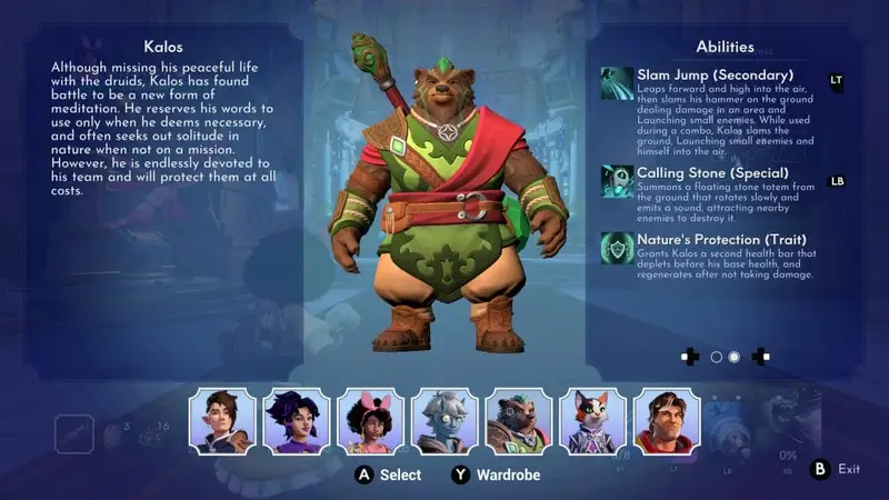 The character Kalos in Orcs Must Die! Deathtrap