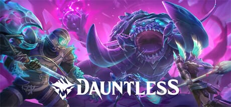 Dauntless Key art showing a huge Dragon with it's mouth wide open.