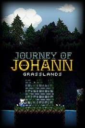 Cover Artwork for Journey to Johann. Features a knight standing near a castle wall.