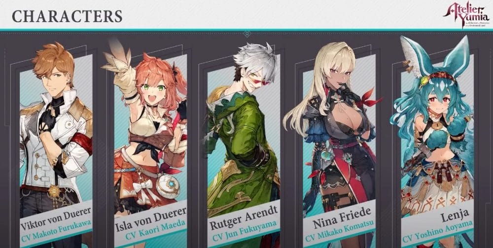 Atelier Yumia companions