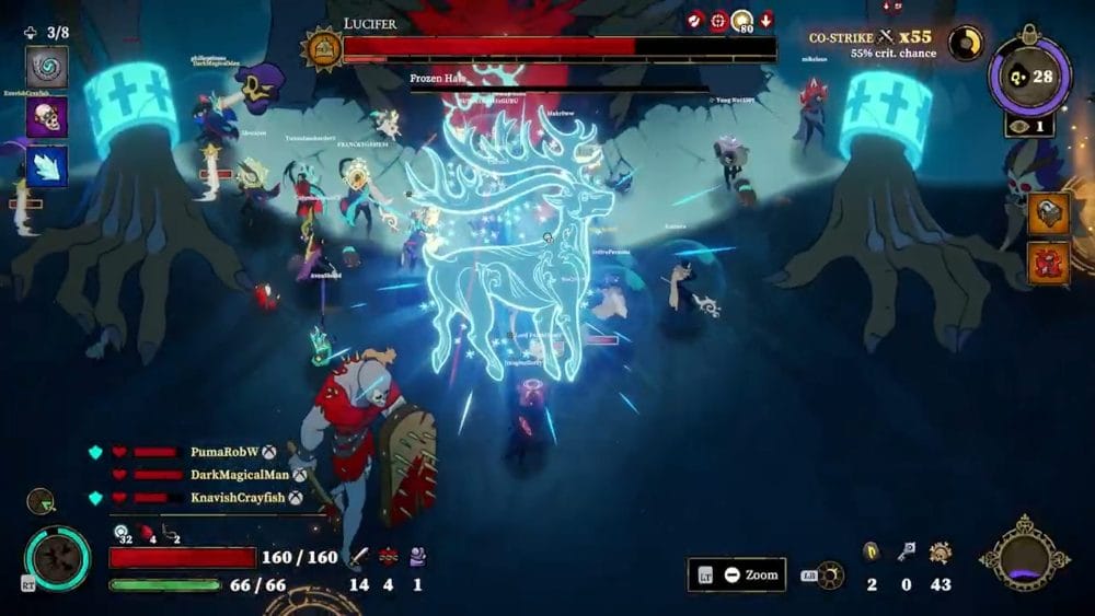Lucifer casting Frozen Halo 