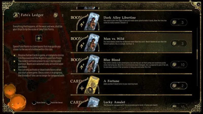 Fate's Ledger for Meta Progression