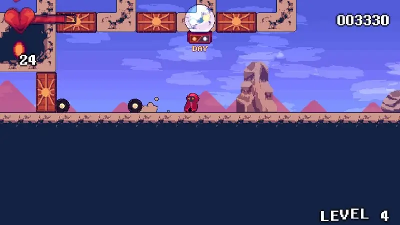 A wizard makes enemies go dormant by switching the time to day in Crystal Ball of Firmament.
