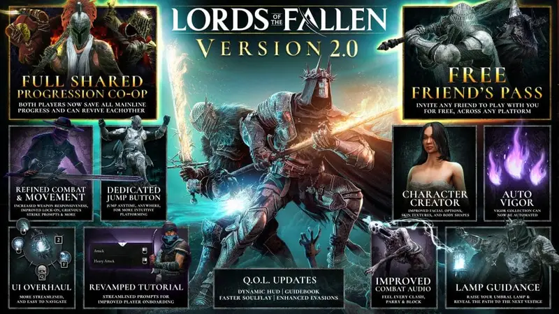 Lords of the Fallen Update infographic