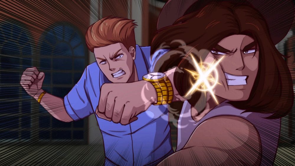 2 Guys in a fist fight in Destino Indomable.