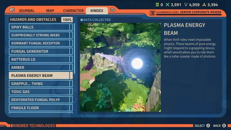 Plasma Energy Beam Kindex entry in Revenge of the Savage Planet.