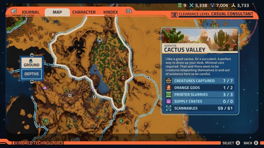Map location in Revenge of the Savage Planet.