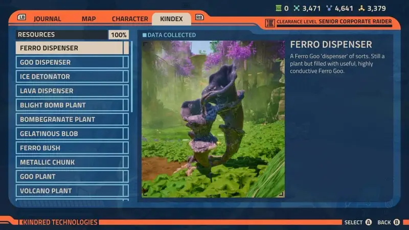 Revenge of the Savage Planet Resource Kindex