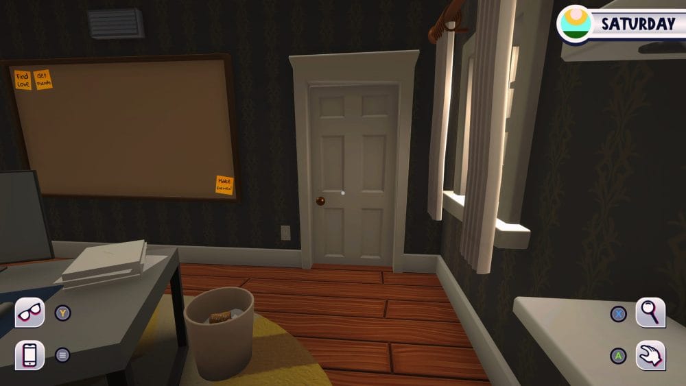 Office door to enter in Date Everything for Underworld achievement.