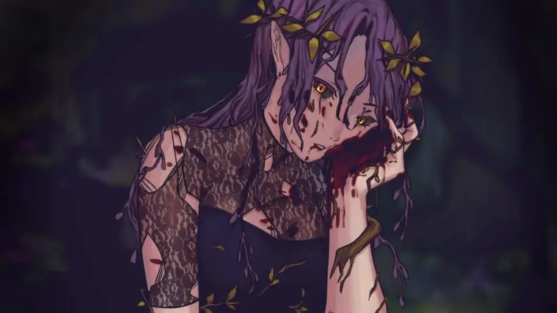 Artwork of an elven girl from Without A Voice