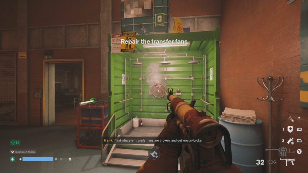  FBC: Firebreak shower time
