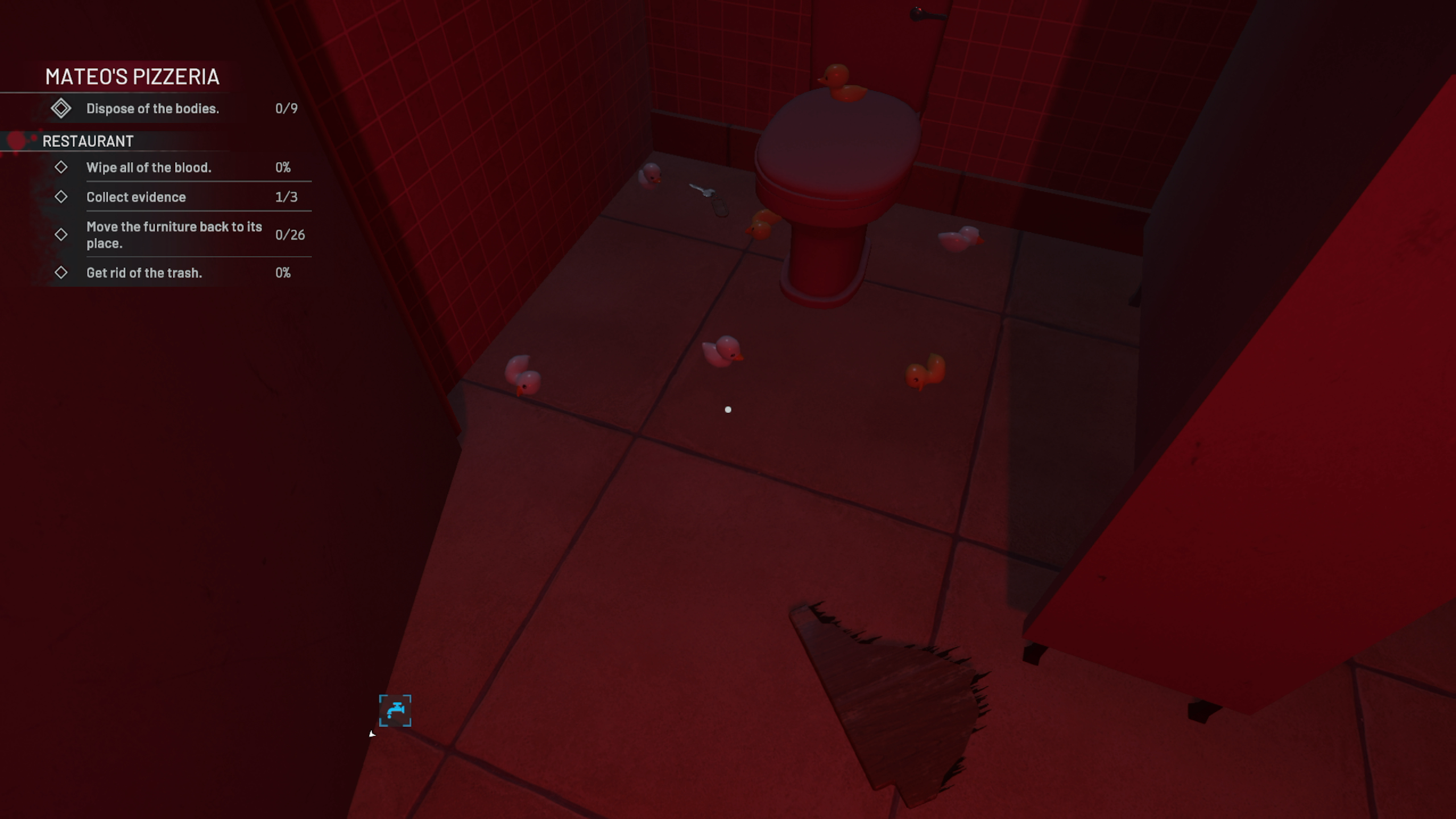 Crime Scene Cleaner - Italian Job - Bathroom Key
