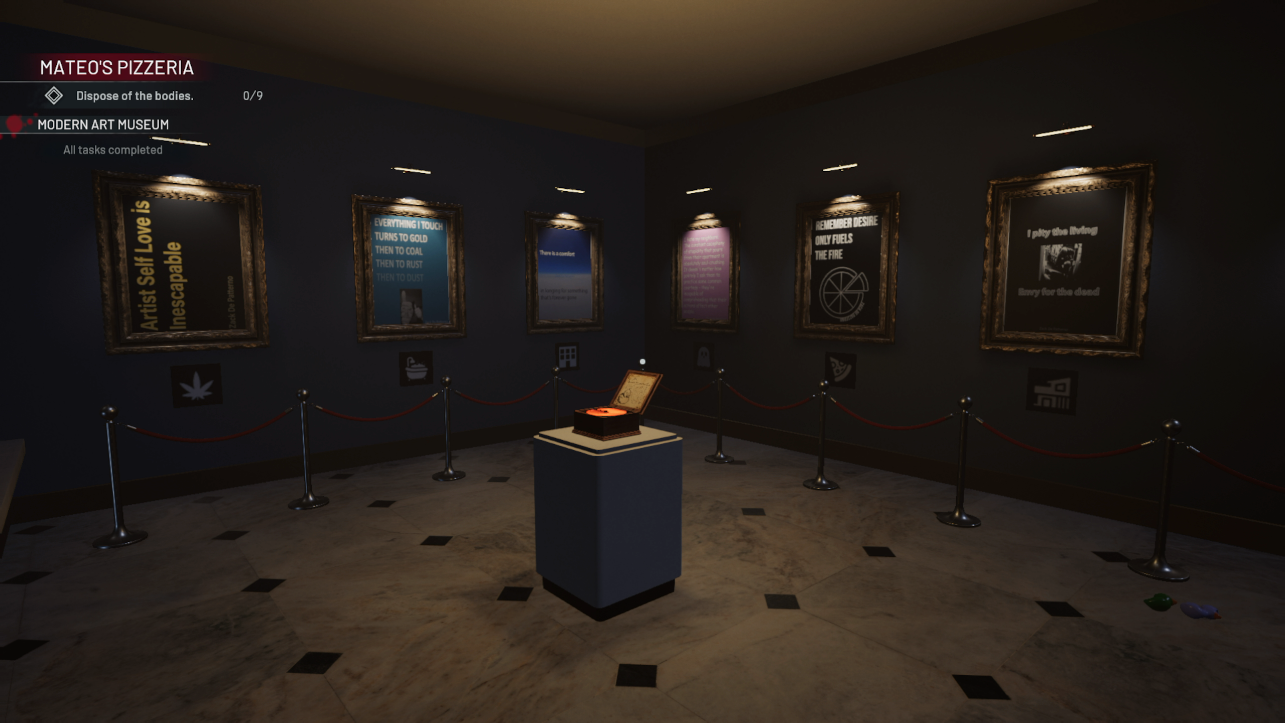 Crime Scene Cleaner - Italian Job - Museum Paintings