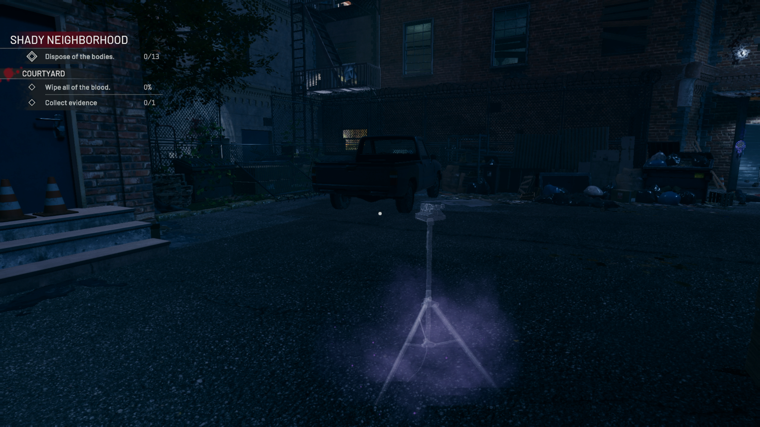 Crime Scene Cleaner Courtyard Camera