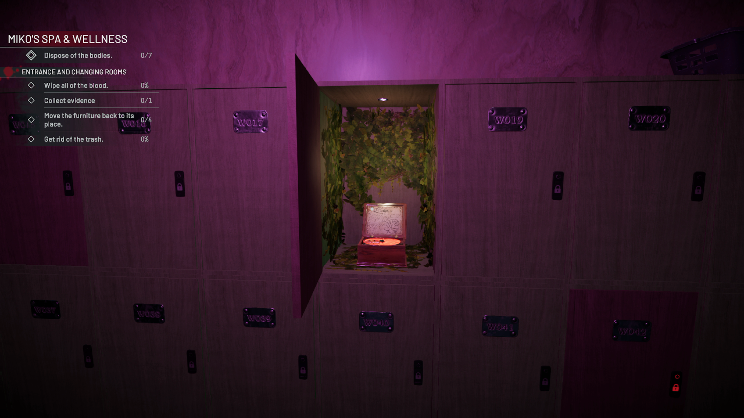 Crime Scene Cleaner W018 Locker