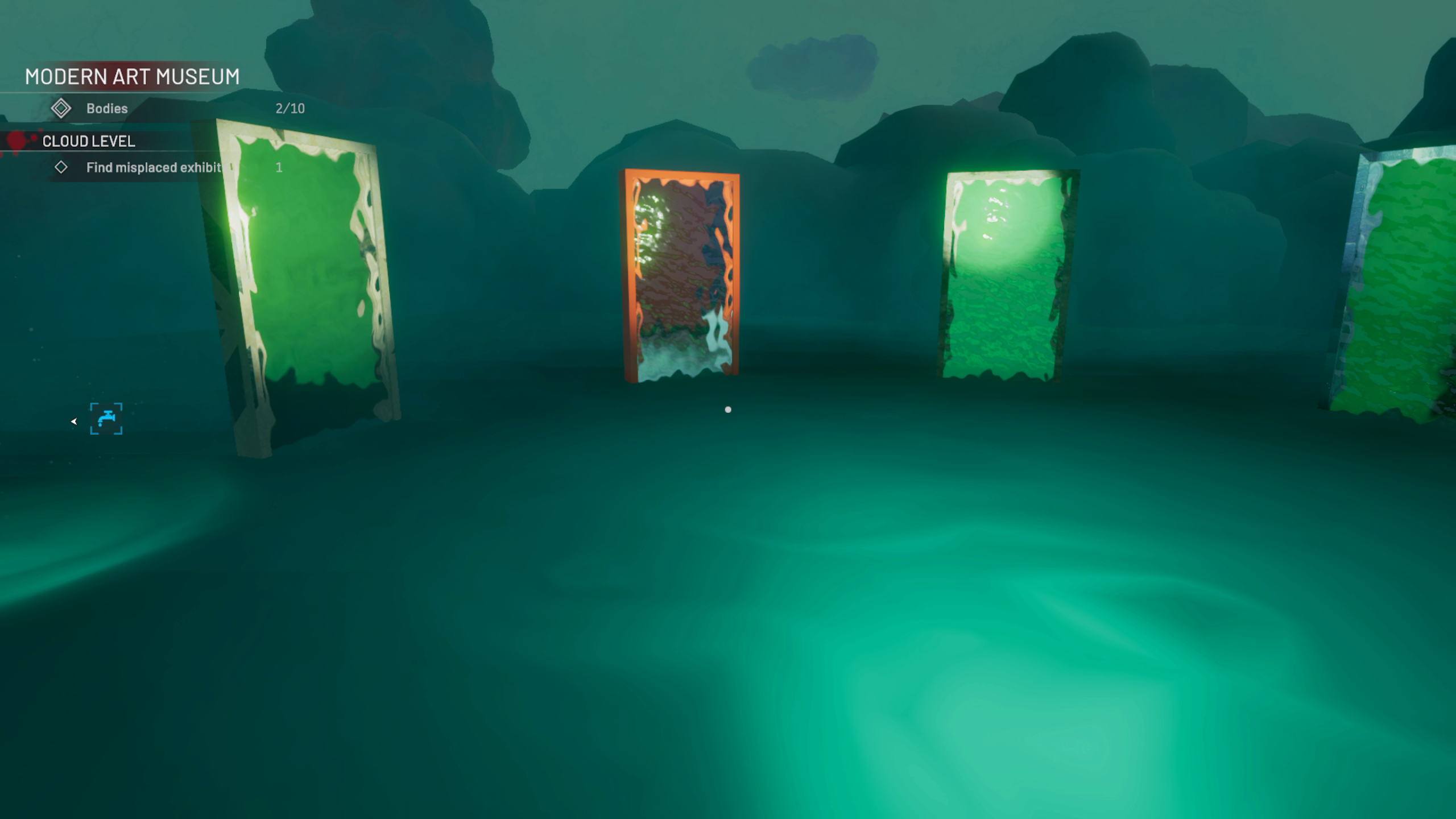 Crime Scene Cleaner - Modern Art - Orange Portal Door