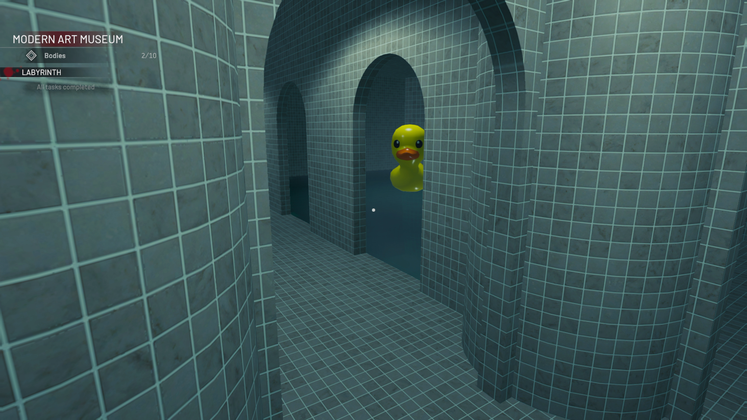 Crime Scene Cleaner - Modern Art - labyrinth rubber ducky
