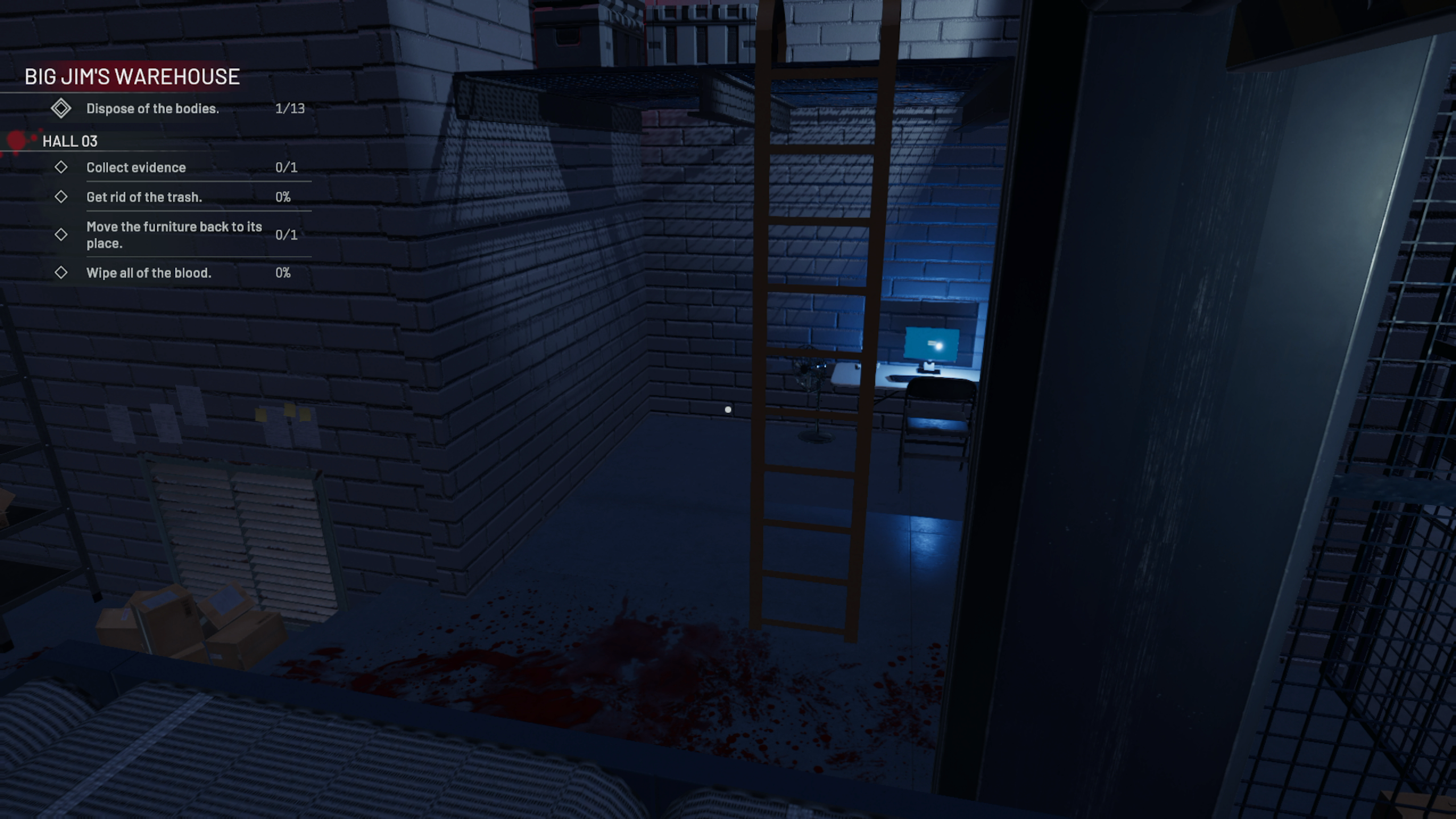 Crime Scene Cleaner - Call in Dead -  Office Ladder