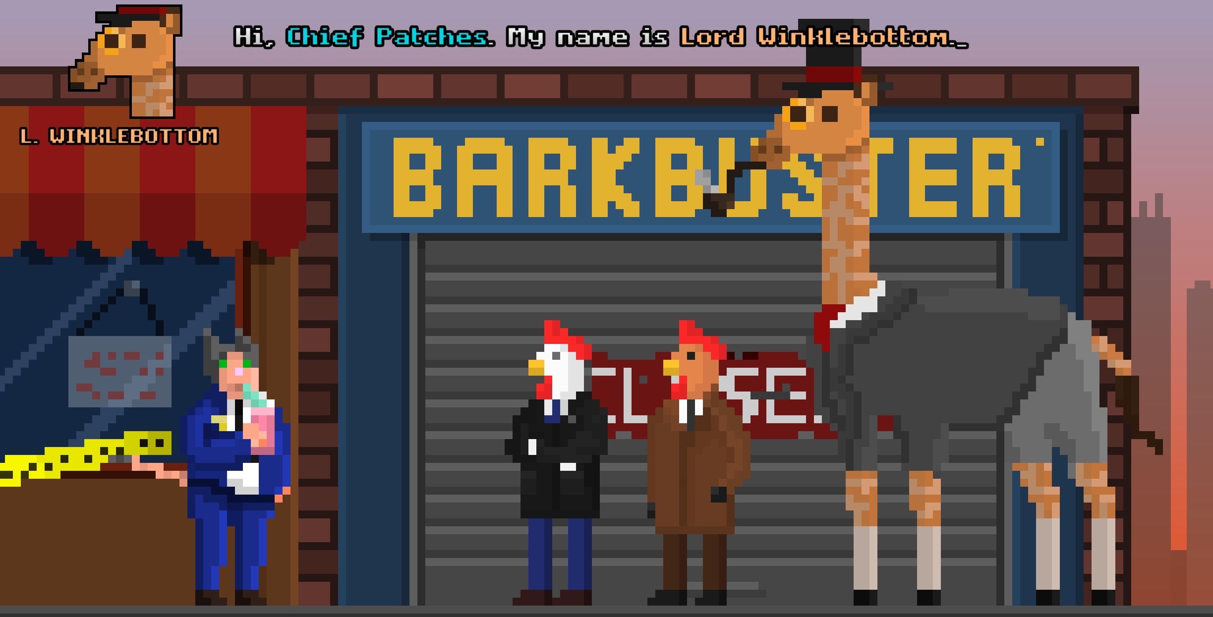 Barkbuster, that is a location in Inspector Waffles Early Days Is also in the original game, Inspector Waffles that was originally only on Nintendo Switch & PC