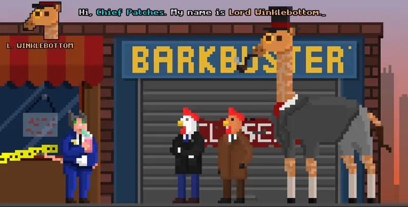 Barkbuster, that is a location in Inspector Waffles Early Days Is also in the original game, Inspector Waffles that was originally only on Nintendo Switch & PC