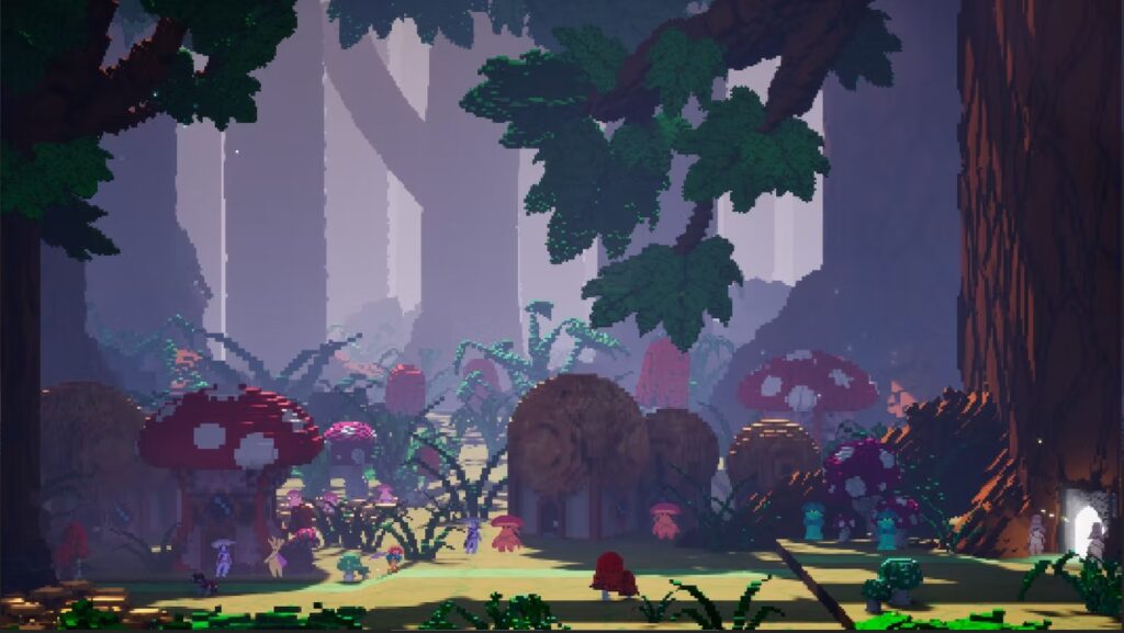 A Mushroom Village from the game Mushroam.