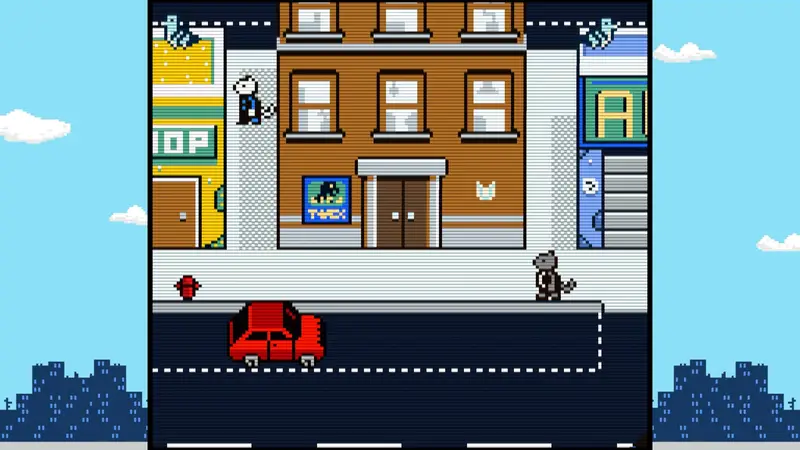 The location of the secret entrance for Case 1. Inspector Waffles Early Days Mad Catter's puzzles Case 1