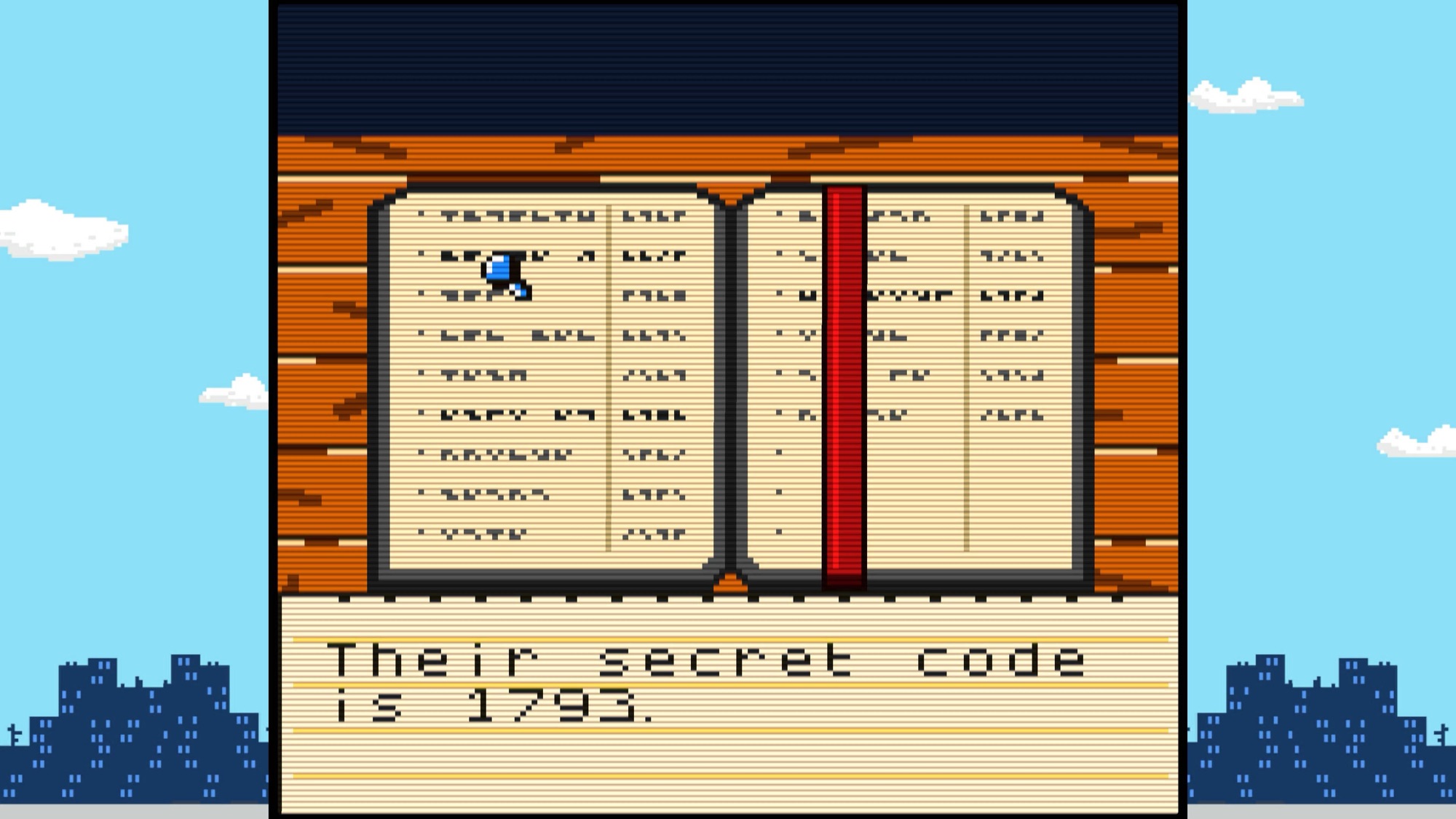 Code for the delivery building secret entrance. Inspector Waffles Early Days Mad Catter's puzzles