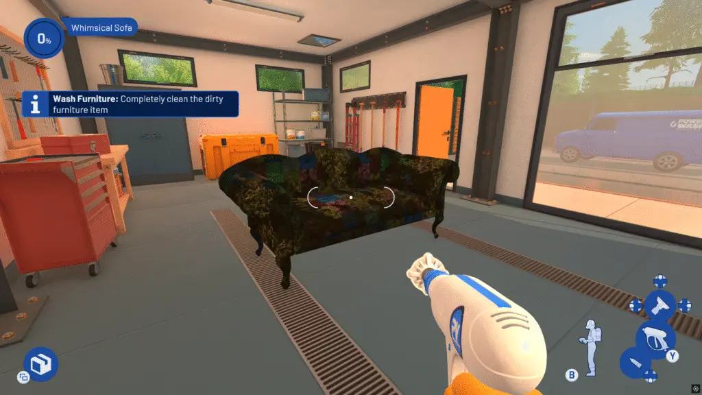 PowerWash Simulator 2 Dirty couch