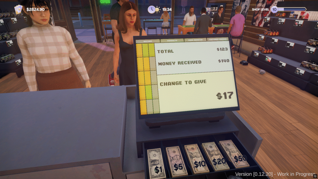Tabletop Game Shop Simulator money talks