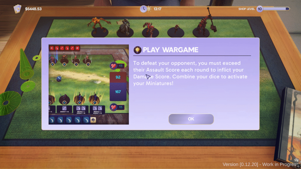 Tabletop Game Shop Simulator wargame