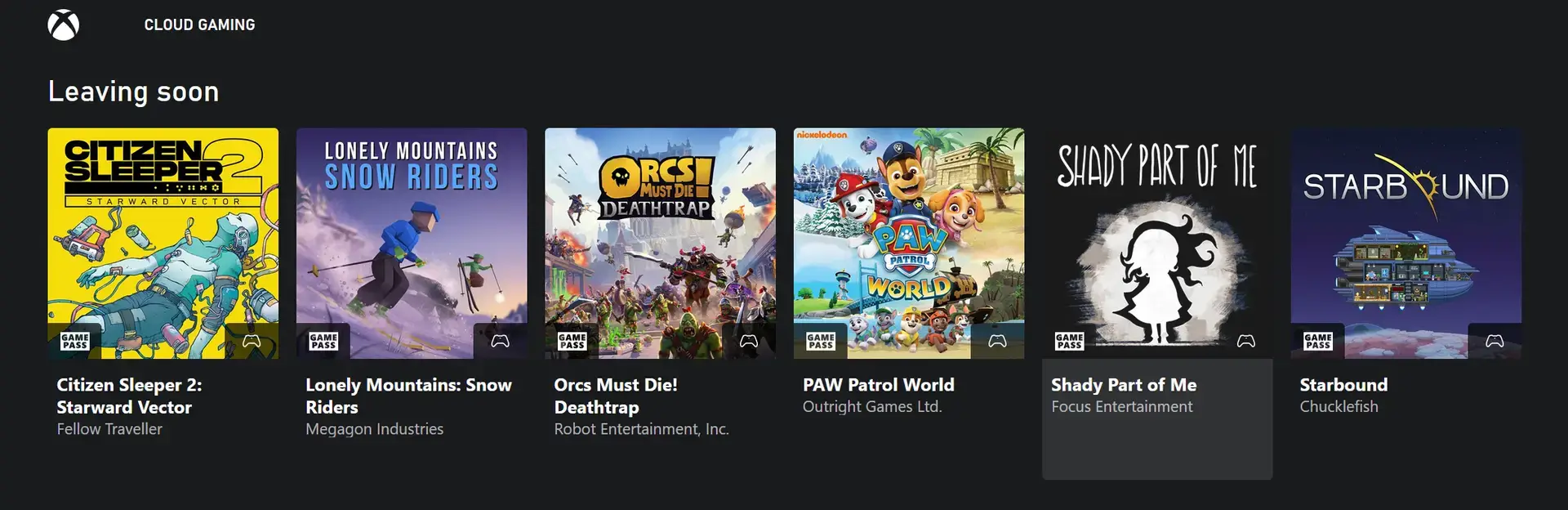 Titles leaving gamepass at the end of January 2026